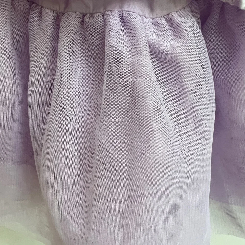 Cat & Jack 6-9M Purple & White Girls Tulle Dress